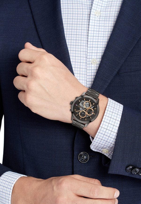Tommy Hilfiger CHRONO_AUTOMATIC - Chronograph watch - dark grey