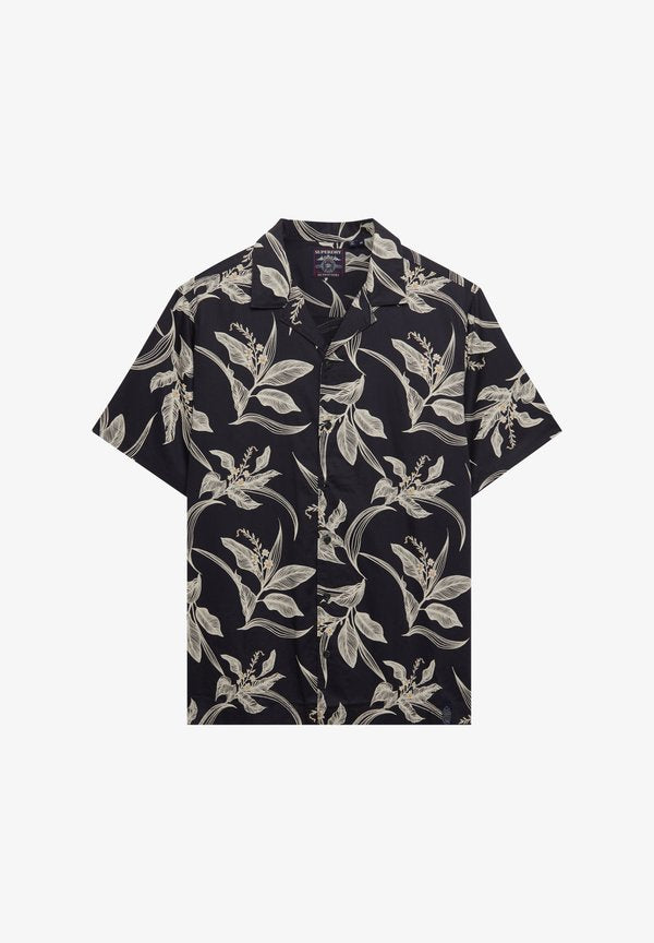 Superdry & Co SUPERDRY & CO - Shirt - canna leaves navy