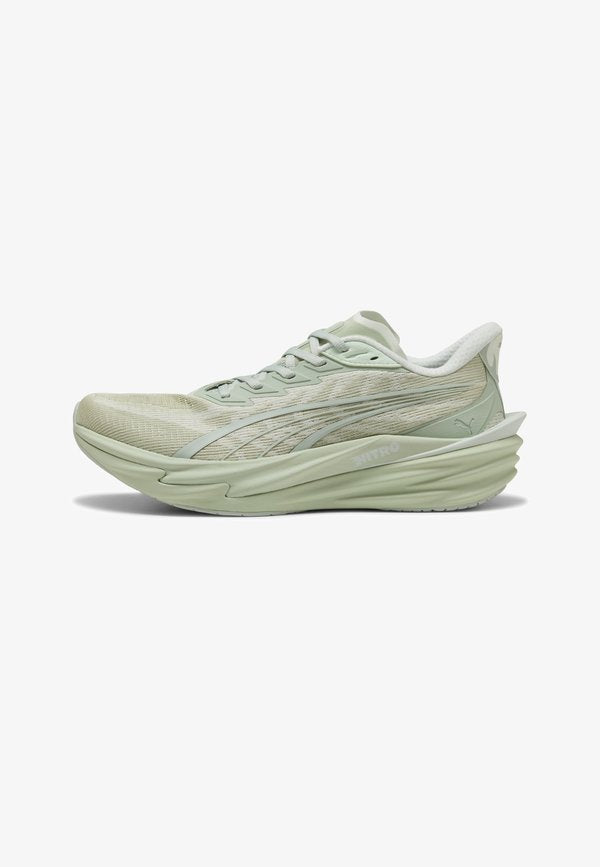 Puma LAUFSCHUH DEVIATE NITRO 4 - Road running shoes - soft grass-créme de mint