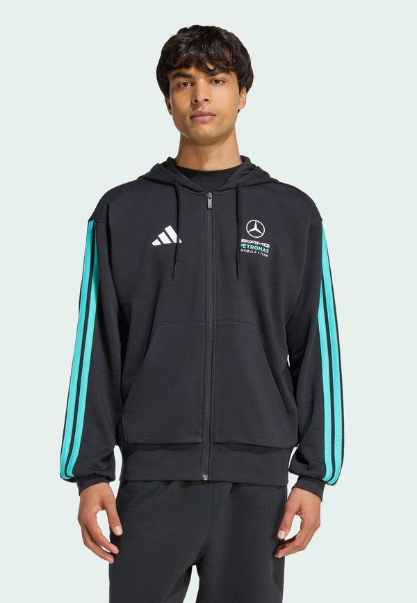 adidas Performance MERCEDES - AMG PETRONAS FORMULA 1 TEAM DNA FULL ZIP - Sweatshirt - black semi mint rush