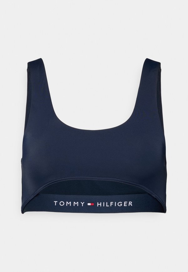 Tommy Hilfiger ORIGINAL LOGO CUTOUT BRALETTE BIKINI TOP - Bikini top - dark night navy