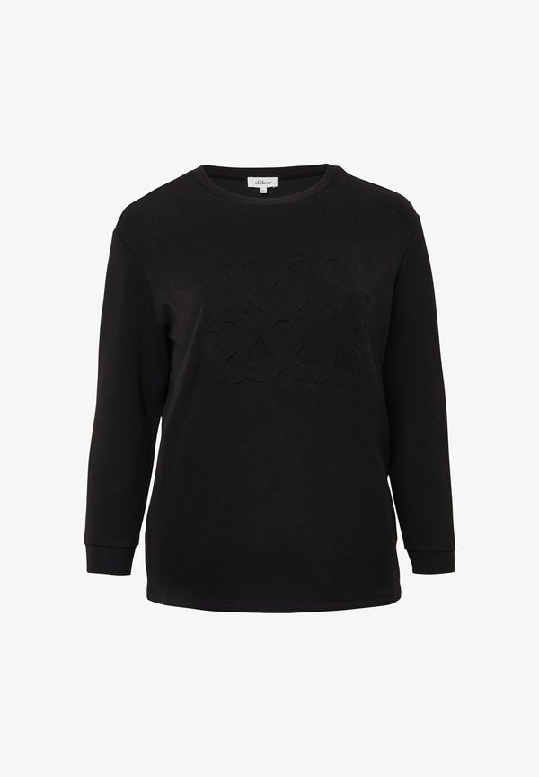 s.Oliver Sweatshirt - schwarz