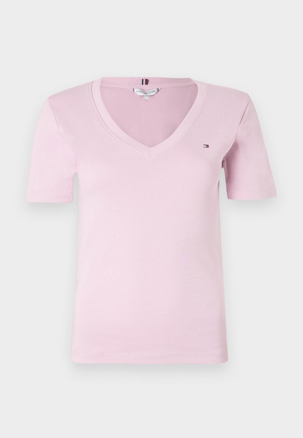 Tommy Hilfiger SLIM CODY V NECK - Basic T-shirt - bonita pink