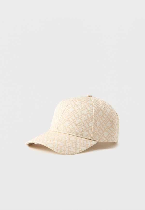 Tommy Hilfiger TH MONOGRAM JACQUARD BASEBALL CAP - Cap - soft cream