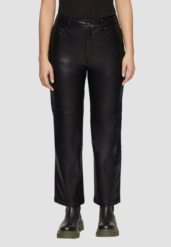 s.Oliver Trousers - schwarz