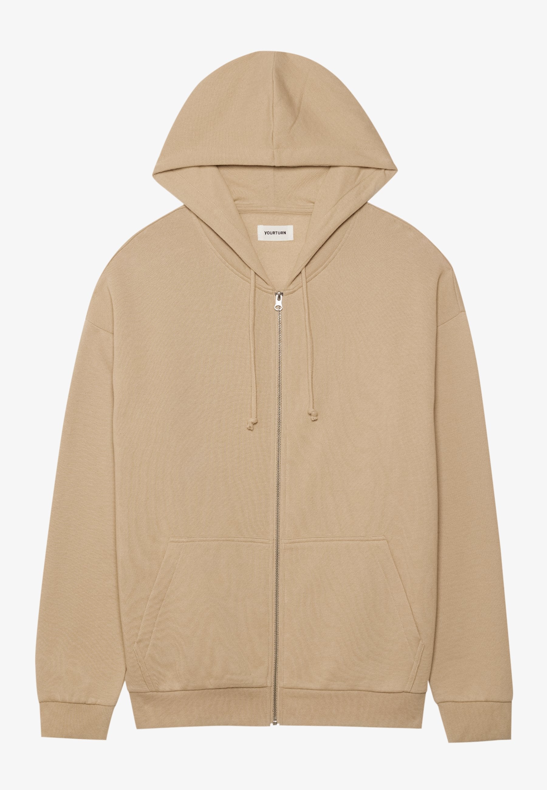 YOURTURN UNISEX RELAXED FIT ZIP-UP HOODIE