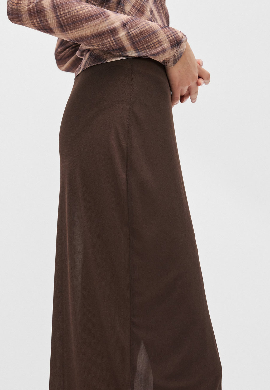 Gina Tricot SHEER MIDI SKIRT