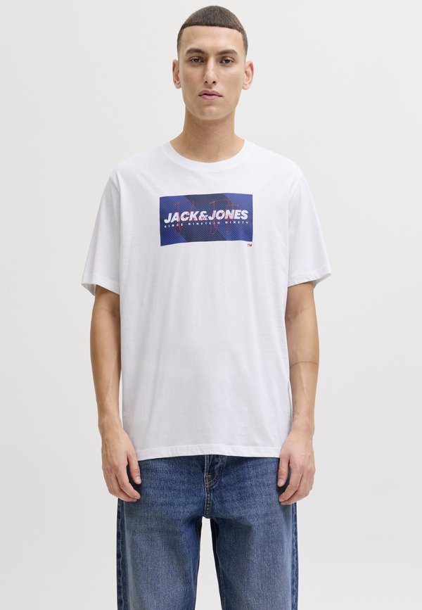 Jack & Jones T- - Print T-shirt - bright white