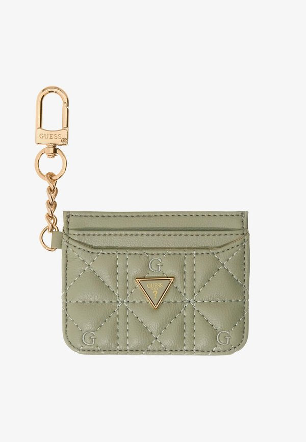 Guess CARD CASE - Wallet - olivgrün