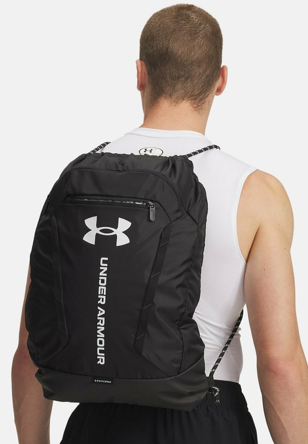Under Armour HUSTLE - Drawstring sports bag - black
