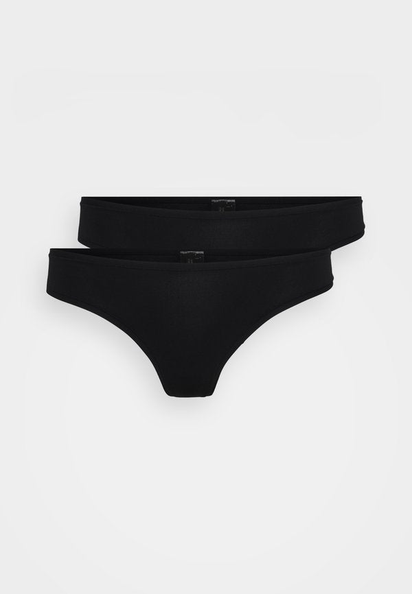 ONLY ONLPEACHY THONG 2 PACK - Thong - black