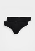 ONLY ONLPEACHY THONG 2 PACK - Thong - black
