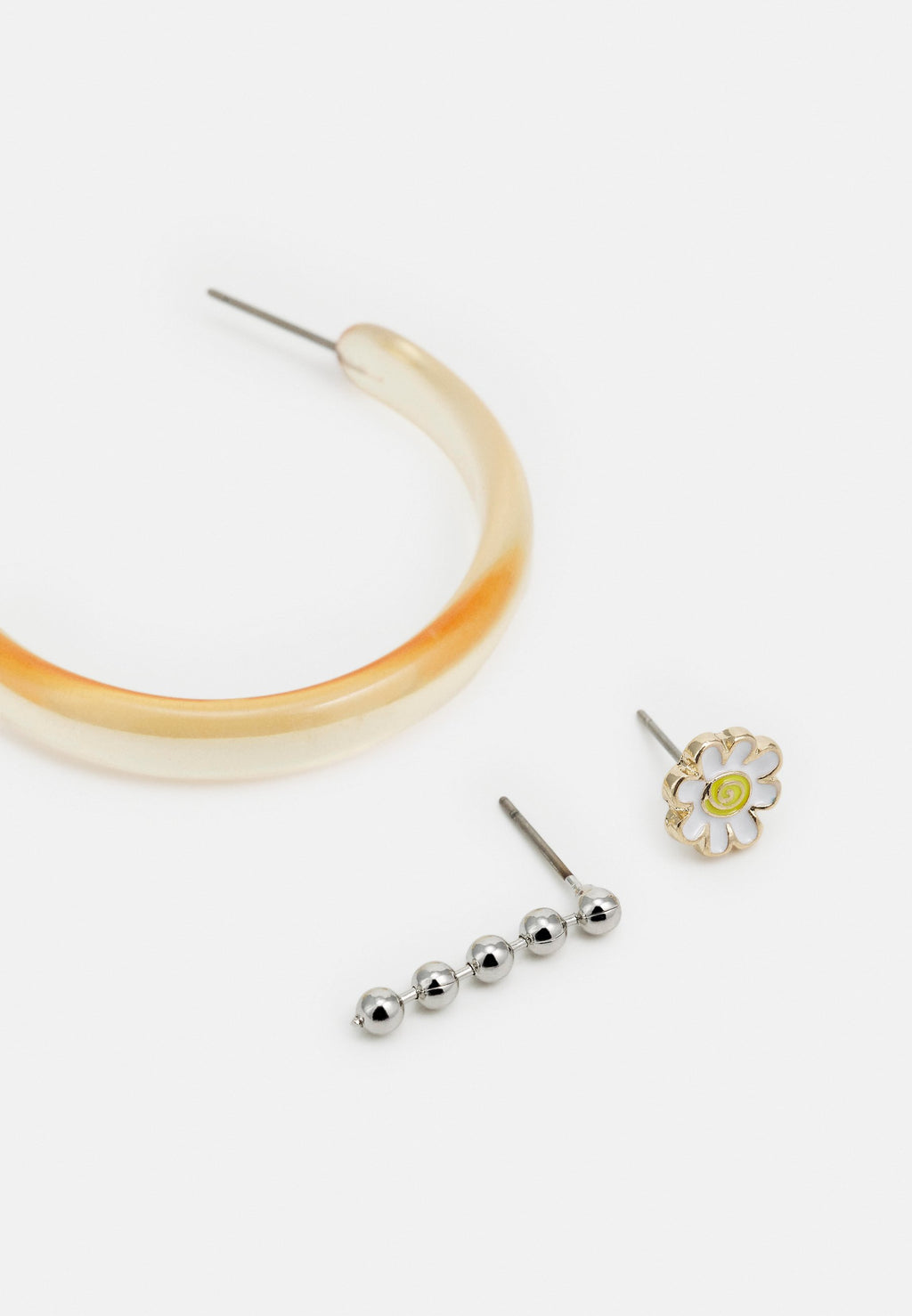 Uncommon Souls HOOP AND STUD EARRING 3 PACK UNISEX