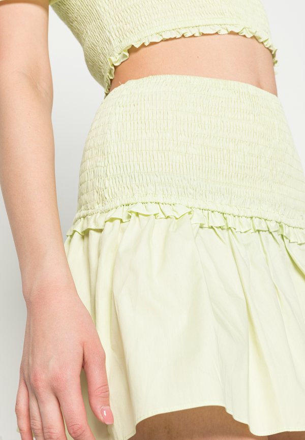 Glamorous SMOCKED MINI SKIRT WITH PEPLUM