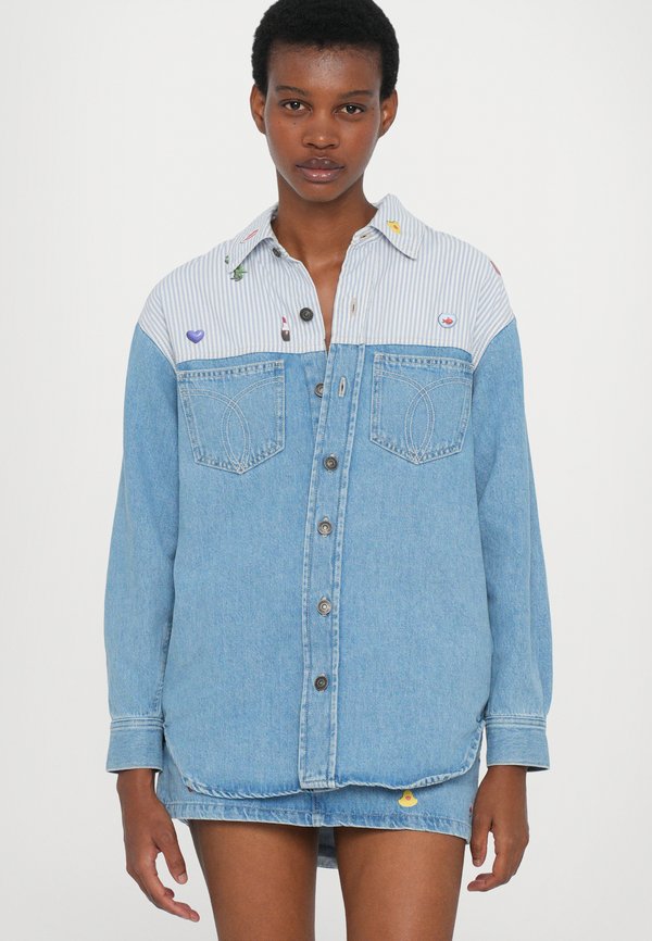 Fiorucci STRIPED CHARM PRINT SHIRT