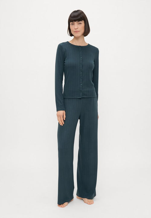 Abercrombie & Fitch POINTELLE LONG SLEEVE SHIRT
