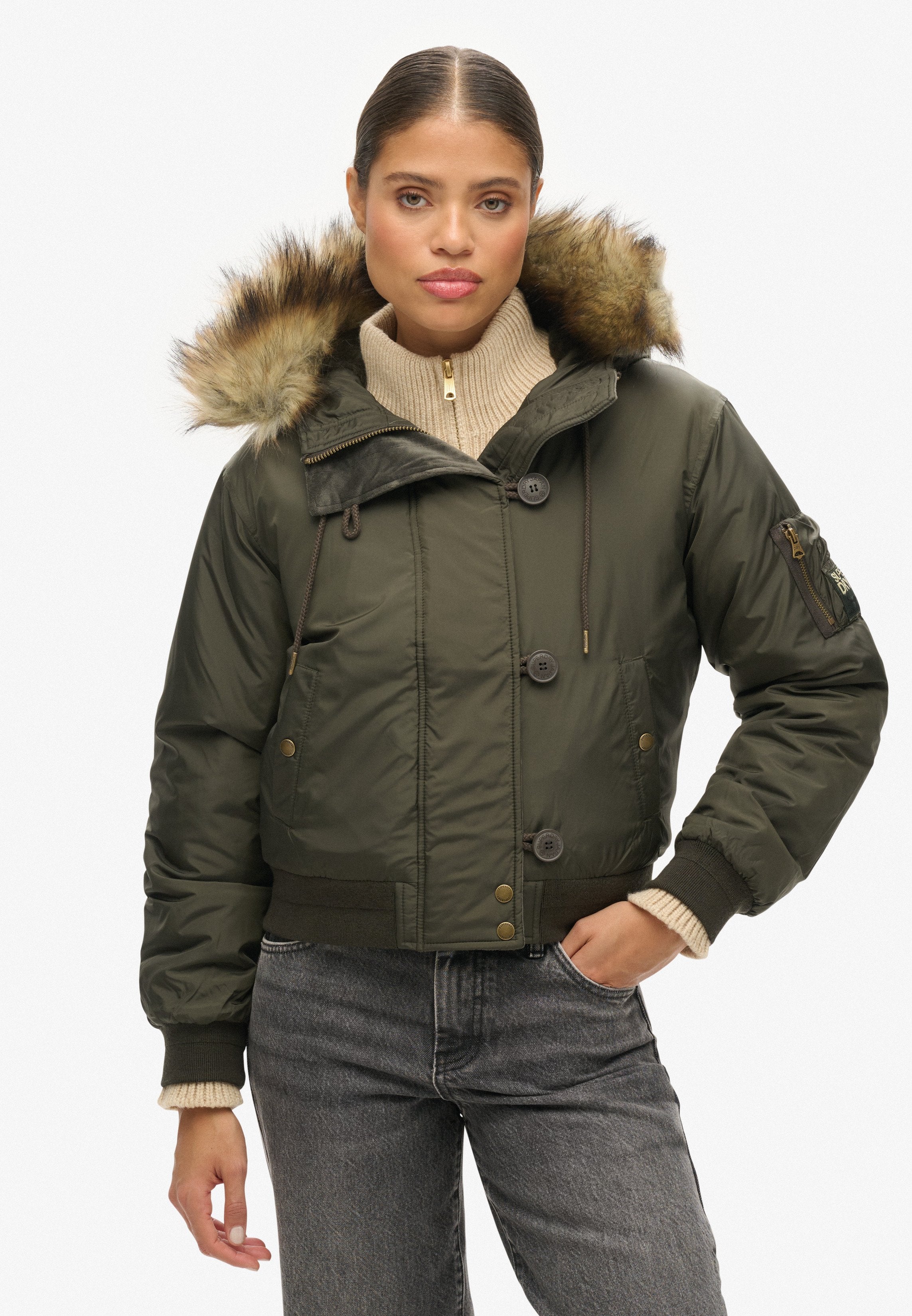 Superdry & Co HOODED MILITARY MA1