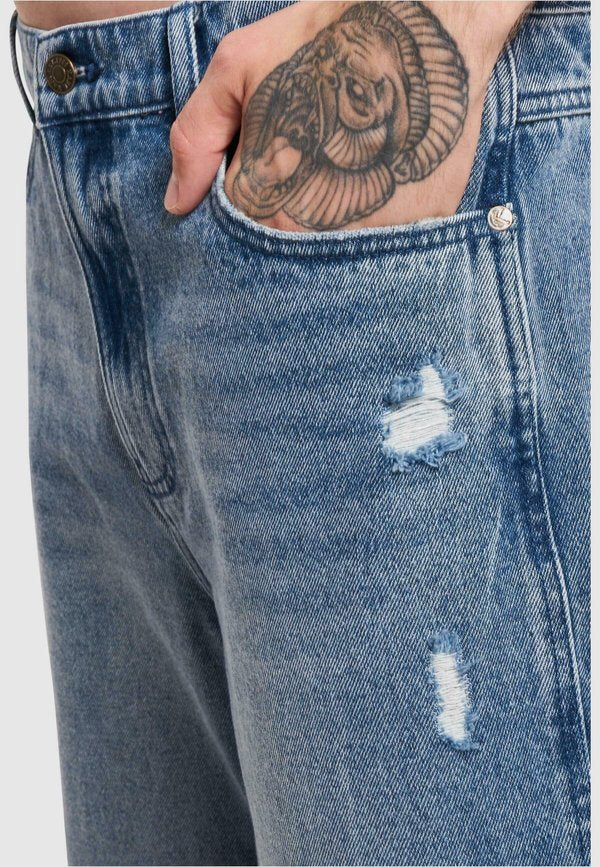 Karl Kani OG DISTRESSED GY FIVE POCKET DENIM