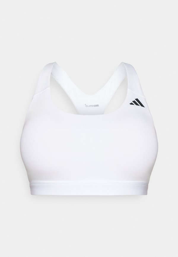 adidas Performance OPTIMÉ ESSENTIALS WORKOUT MEDIUM SUPPORT BRA - Medium support sports bra - white