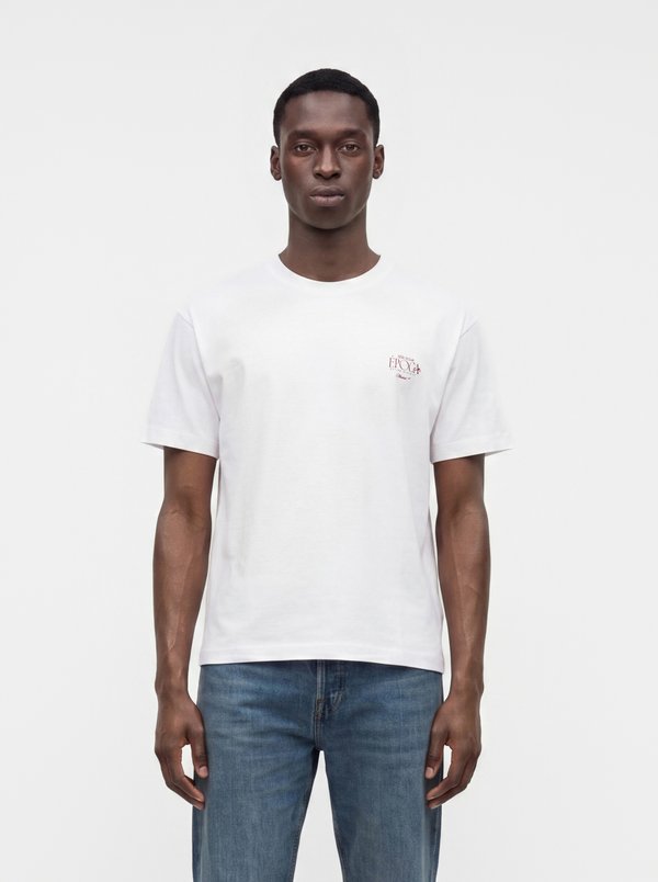 Jack & Jones JORSALAMANCO PHOTO BACK TEE SS CN SN - Print T-shirt - bright white