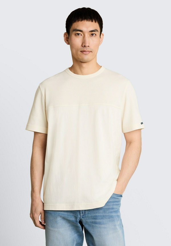 TOM TAILOR Basic T-shirt - gardenia white