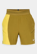 Nike Performance NIKECOURT SLAM SHORT  - Sports shorts - olive flak/saffron quartz/white