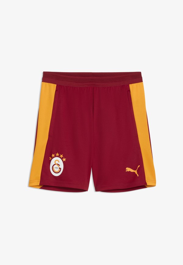 Puma GALATASARAY S.K. SLIM TRAININGSSHORTS - Club wear - dark cherry-summer sunset