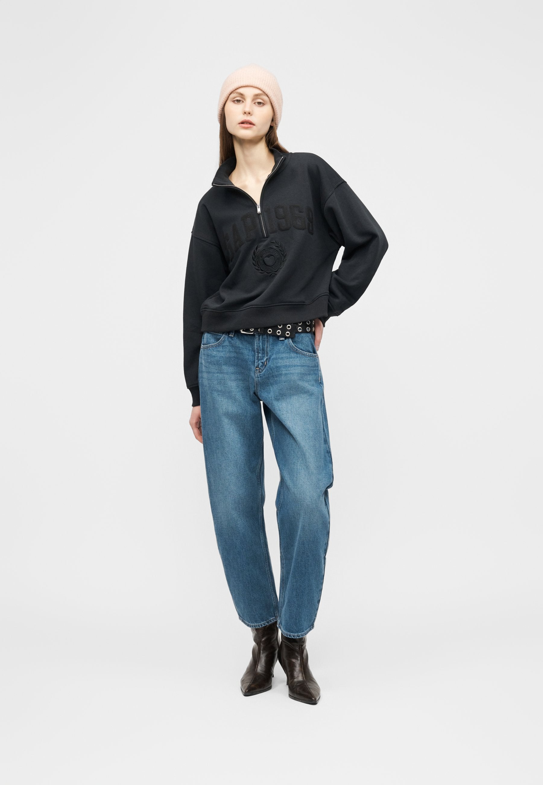 GAP LOGO JAN HALF ZIP
