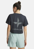 Under Armour EXPLOR TRAIL RUN - Sports T-shirt - anthracite