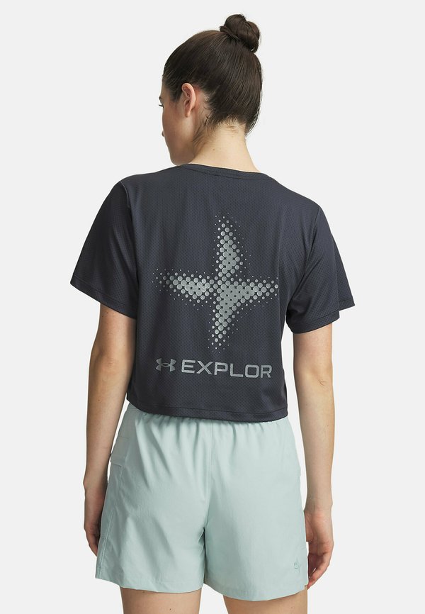 Under Armour EXPLOR TRAIL RUN - Sports T-shirt - anthracite