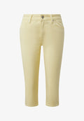 s.Oliver JEANS-HOSE CATIE - Denim shorts - gelb