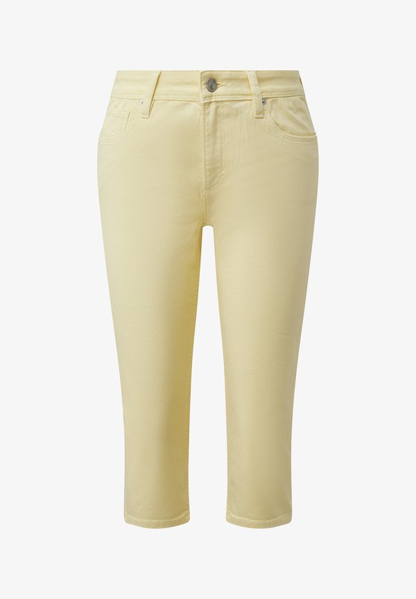 s.Oliver JEANS-HOSE CATIE - Denim shorts - gelb