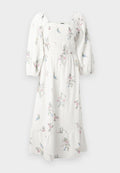 Vero Moda VMDICTHE SQUARE CALF DRESS - Day dress - snow white