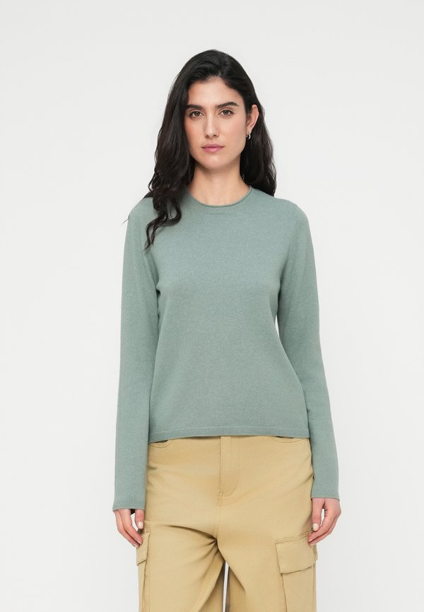 ONLY ONLLOYAL LS ONECK KNT NOOS - Jumper - chinois green melange