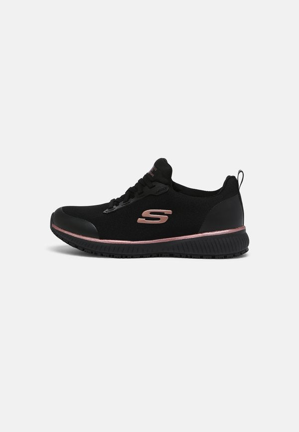Skechers SQUAD  - Trainers - black/rose gold