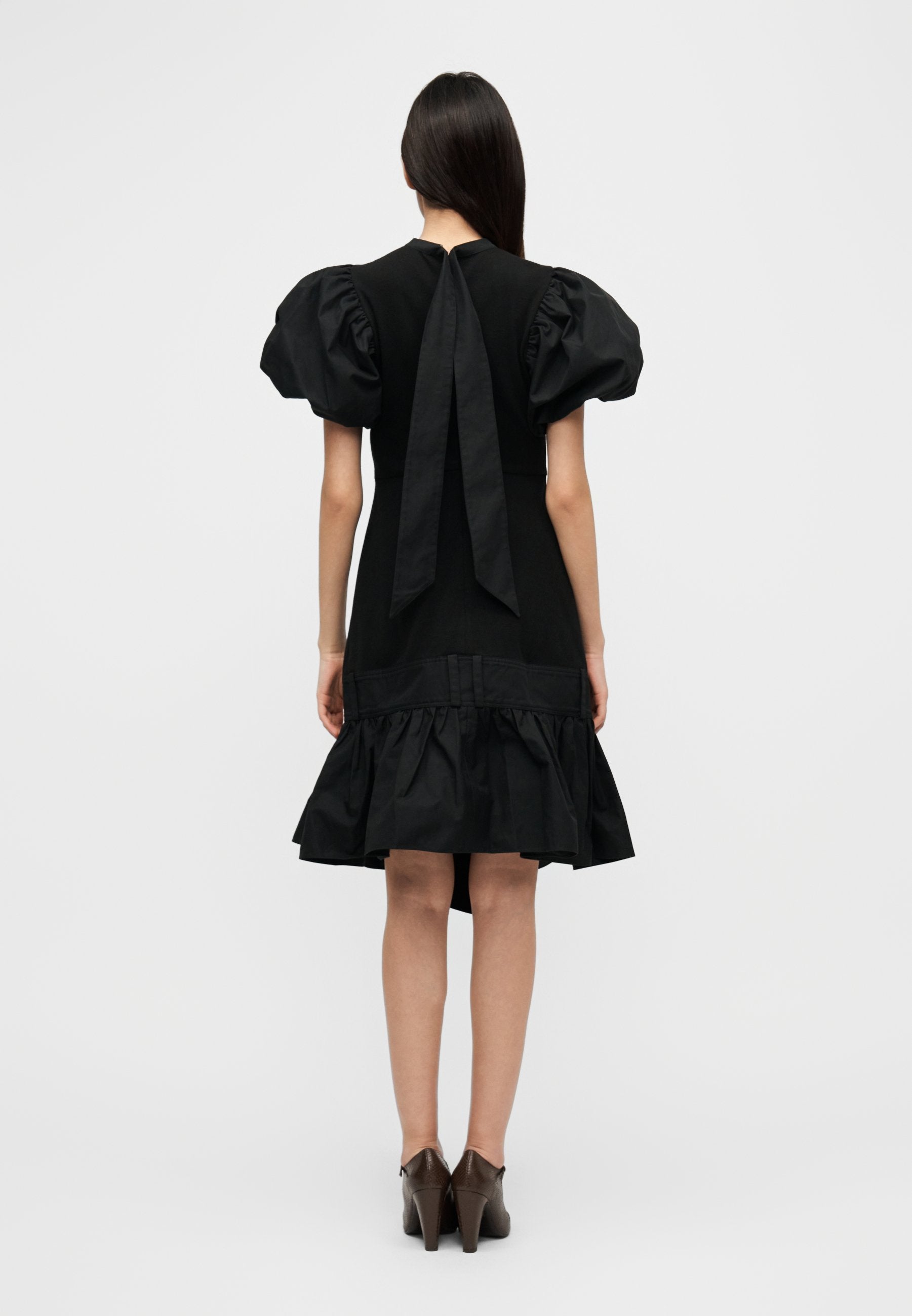 ROKH BELTED PUFF SLEEVE