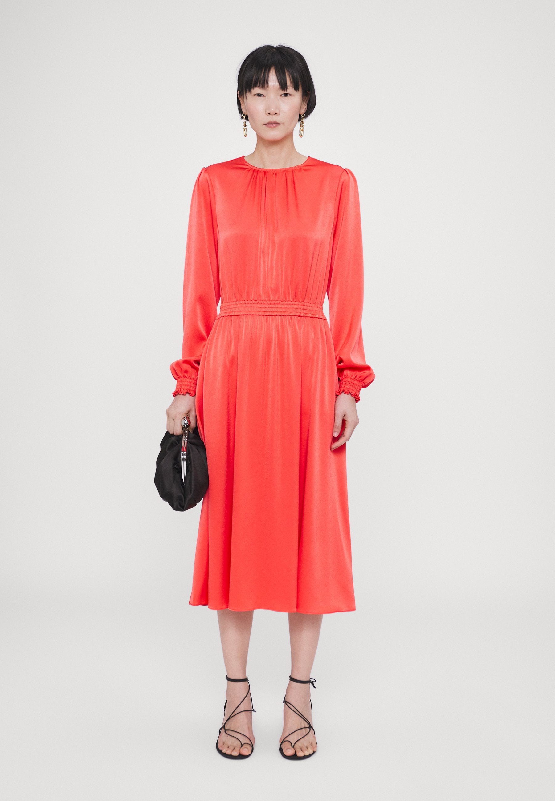MICHAEL Michael Kors PALM OPEN BACK MIDI DRESS