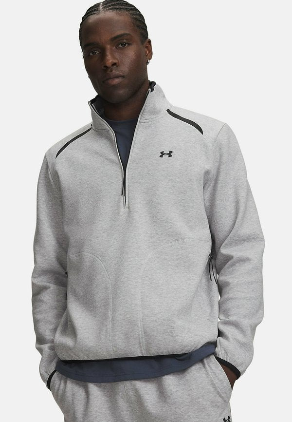 Under Armour Zip-up sweatshirt - mod gray light heather