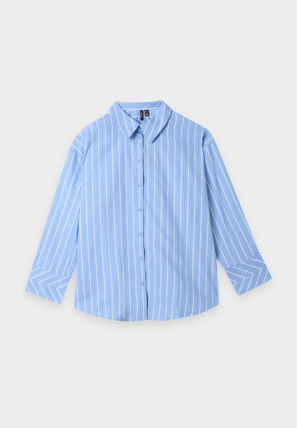 Vero Moda Curve VMCMONDAY SHIRT - Button-down blouse - vista blue