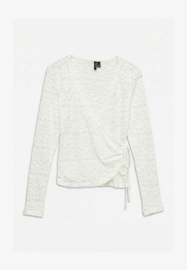 Vero Moda BLOUSE VMTALULA TOP - Blouse - snow white