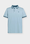 TOM TAILOR PRINTED POLO - Polo shirt - mountain spring blue
