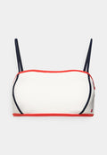 Tommy Hilfiger CLASSIC SIGNATURE TRIM BANDEAU BIKINI TOP - Bikini top - ecru