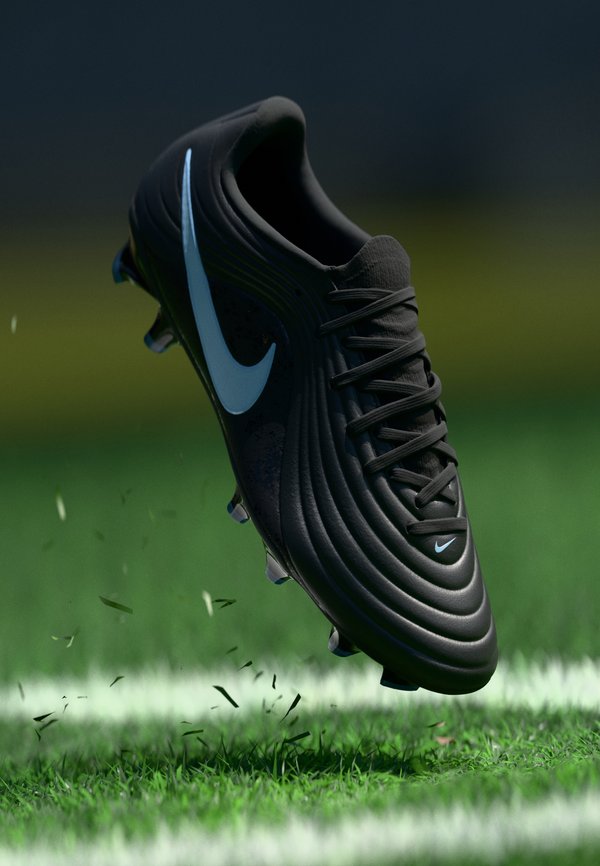 Nike Performance TIEMPO MAESTRO ACADEMY FG/MG UNISEX - Football boots artificial grass - black/ice blue
