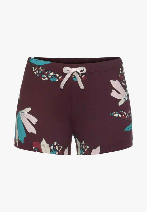 s.Oliver Pyjama bottoms - bordeaux geblümt