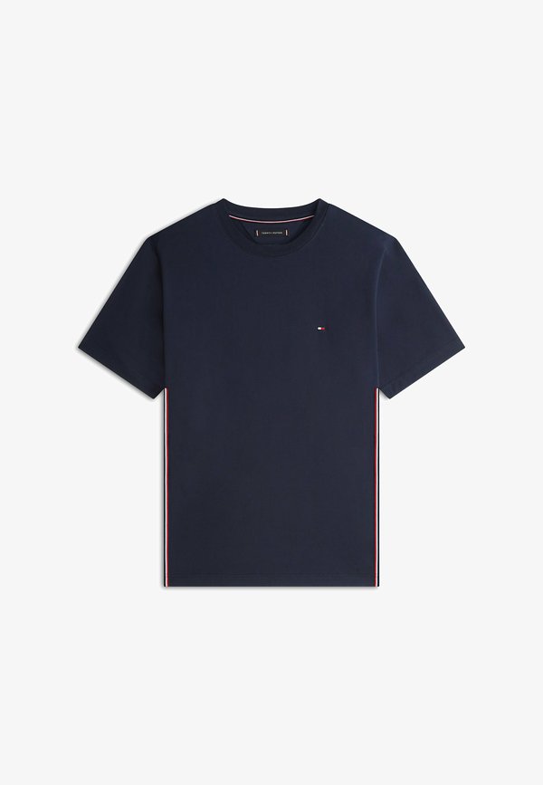 Tommy Hilfiger GLOBAL STRIPE SIDE SEAM  - Print T-shirt - navy blue