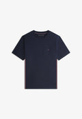 Tommy Hilfiger GLOBAL STRIPE SIDE SEAM  - Print T-shirt - navy blue