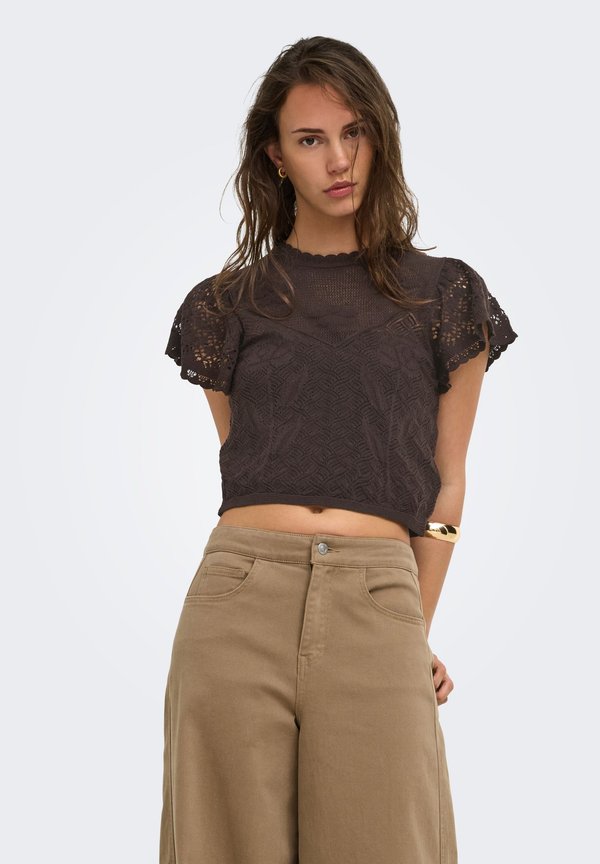 ONLY Knitted ONLESTRALLA Knitted - Print T-shirt - mole