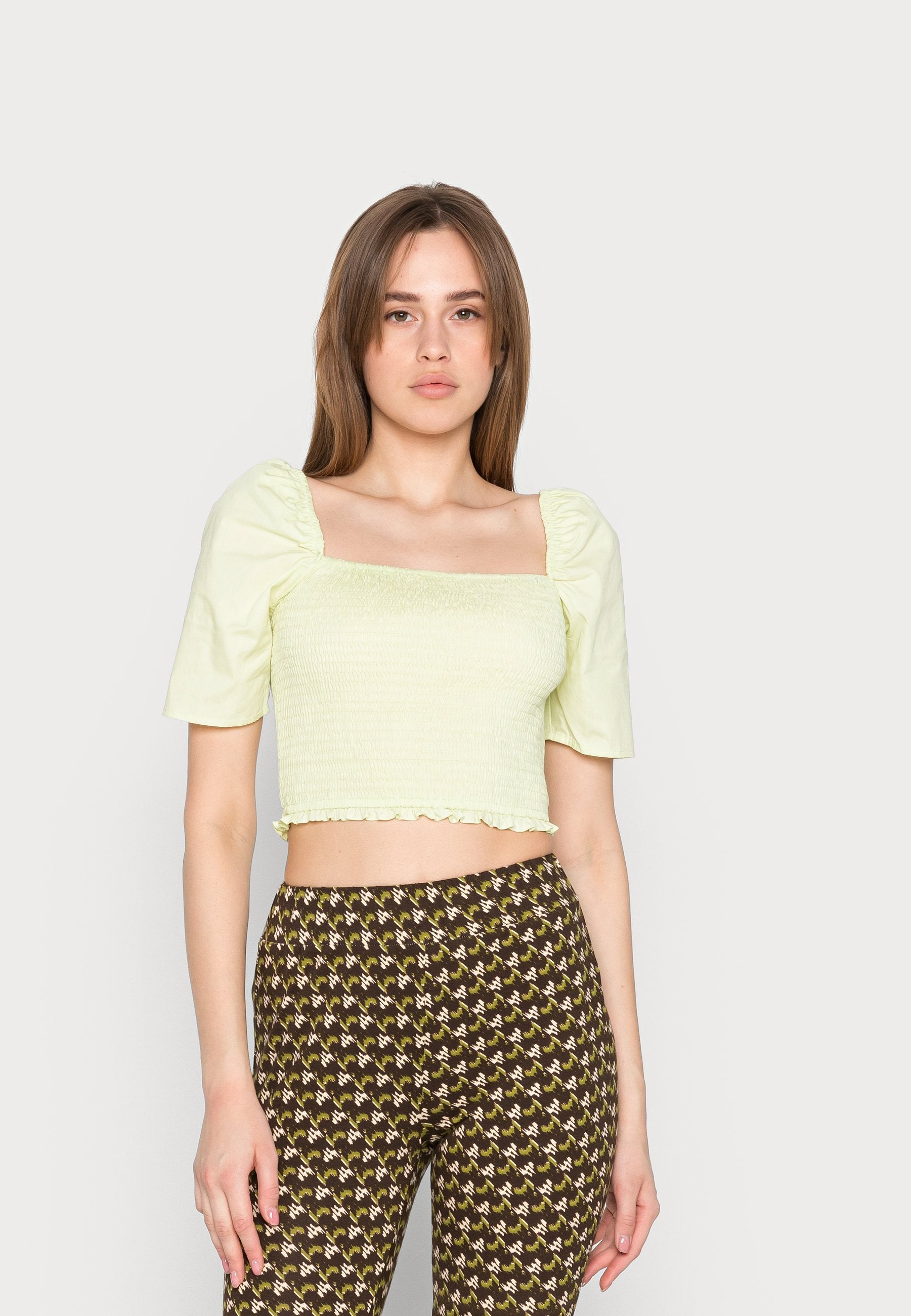 Glamorous PUFF SHORT SLEEVE CROP
