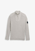 TOM TAILOR Jumper - grey/offwhite plated