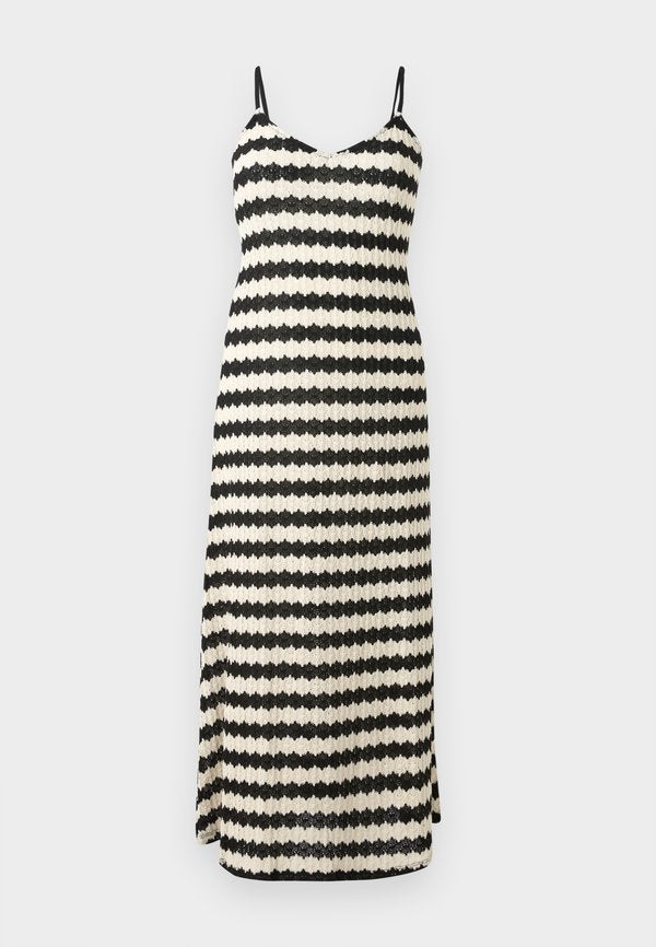 ONLY ONLEVARA S/L STRIPE DRESS JRS - Jumper - black/cloud dancer